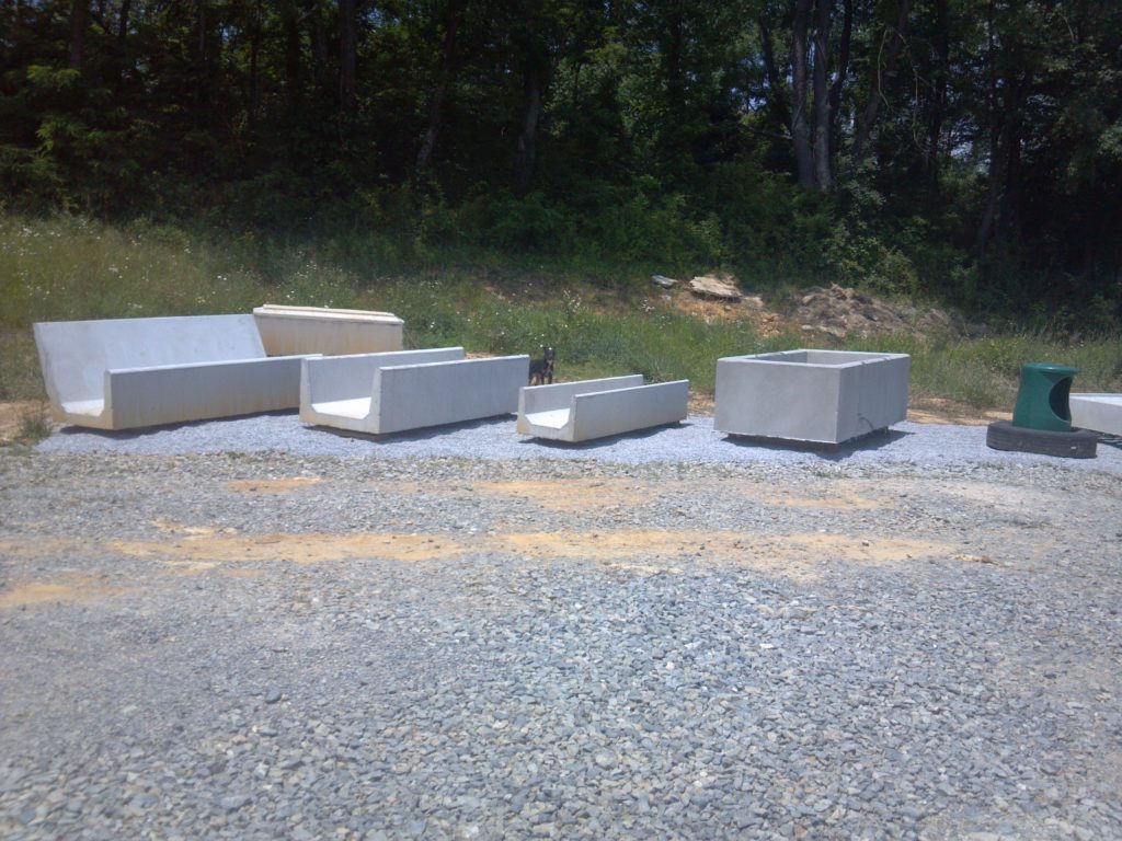 West End Precast Feed Bunks & Water Trough Examples