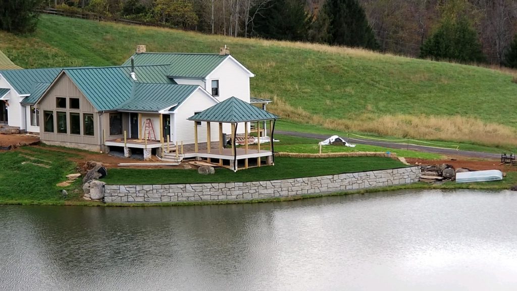 VertiBlock Retaining Wall on Pond